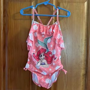 Disney Princess Ariel Swimsuit with Cover-up Size XS